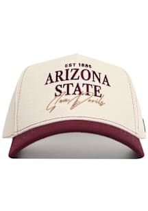 No Rivals Arizona State Sun Devils Vintage Adjustable Hat - Ivory