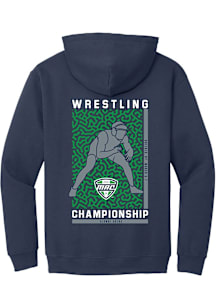 Summit Sportswear MAC Mens Navy Blue Wrestling Championship 2026 Long Sleeve Hoodie