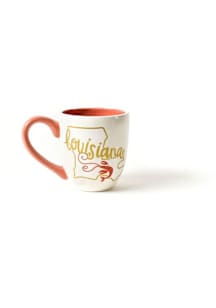 Louisiana Motif 16 oz Ceramic Mug - White