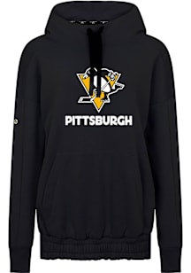 Levelwear Pittsburgh Penguins Womens Black Waterfall Home Turf Hooded Sweatshirt