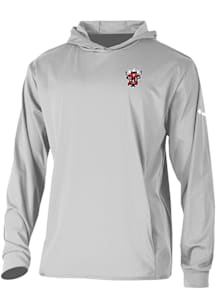 Columbia Texas Tech Red Raiders Mens Grey Heat Seal Long Drive Long Sleeve Hoodie