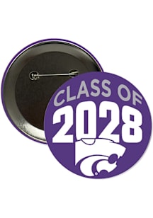 K-State Wildcats 3" Class of 2028 Button - Purple