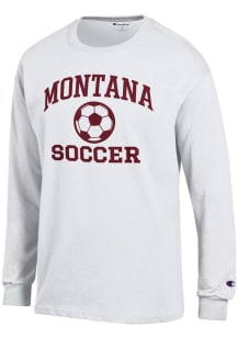 Champion Montana Grizzlies White Soccer Jersey Long Sleeve T Shirt