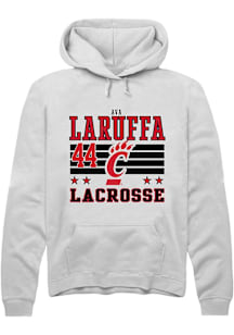 Ava LaRuffa Cincinnati Bearcats Mens White NIL Striped Player Hood