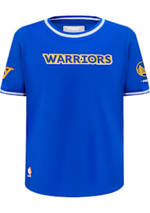 Pro Standard Golden State Warriors Youth Blue Classic Chenille Short Sleeve T-Shirt