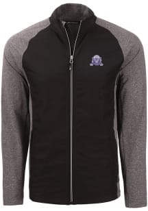 Cutter and Buck Northwestern Wildcats Mens Black Vault Adapt Eco Big and Tall Light Weight Jacket