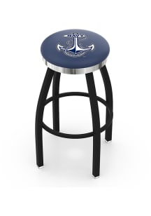 Navy Midshipmen Chrome Seat Pub Stool - Black