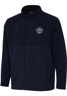 Antigua El Paso Locomotive FC Mens Navy Blue Daily Fused Medium Weight Jacket