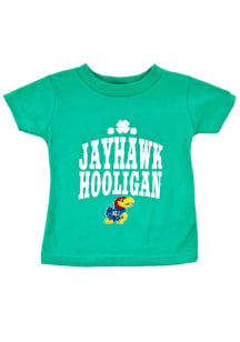 Kansas Jayhawks Infant St. Pats Short Sleeve T-Shirt Green