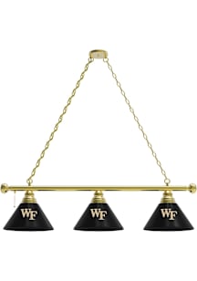 Wake Forest Demon Deacons 3 Shade Gold Billiard Lamp