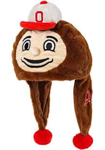Brown Ohio State Buckeyes Mascot Plush Dangle Foam Head