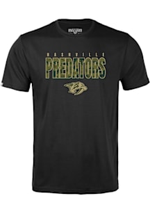 Levelwear Nashville Predators Youth Black Richmond Jr Protect Short Sleeve T-Shirt