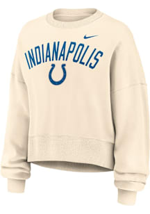 Nike Indianapolis Colts Womens Oatmeal Phoenix Crew Sweatshirt