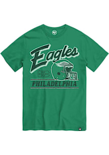 Philadelphia Eagles Mens Kelly Green Fly By Franklin Big and Tall T-Shirt