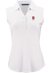 Cutter and Buck NC State Wolfpack Womens White Alumni Forge Eco Polo Shirt