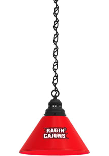 Louisiana Ragin' Cajuns Single Black Billiard Lamp