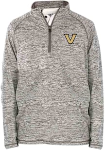 Vanderbilt Commodores Youth Grey Mathew Long Sleeve Quarter Zip Shirt