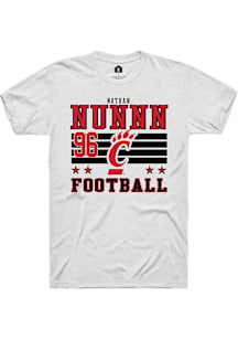 Nathan Nunnn Cincinnati Bearcats White Football NIL Striped Short Sleeve Player T Shirt