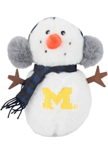 Michigan Wolverines Forever Collectibles  10" Snowman Plush - Navy Blue