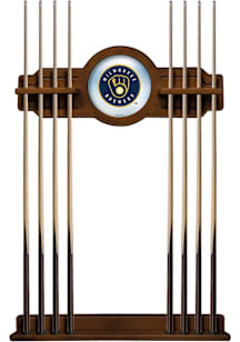 Milwaukee Brewers Solid Wood Cue Rack Pool Table