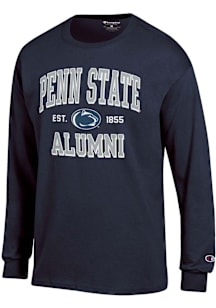 Champion Penn State Nittany Lions Navy Blue Est Alumni Jersey Long Sleeve T Shirt