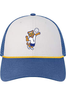 Pitt Panthers White Volleyball Lo-Pro Snap Rope Trucker Adjustable Hat