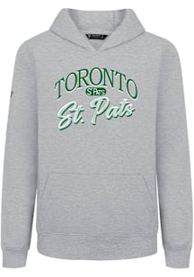 Levelwear Toronto St. Pats Youth Grey Podium Jr Origins Long Sleeve Hoodie