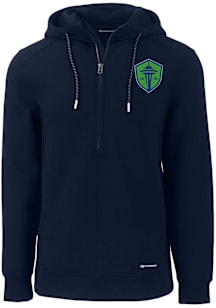 Cutter and Buck Seattle Sounders FC Mens Navy Blue Roam Hood