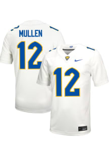 Kieran Mullen  Mens White Pitt Panthers Football Name And Number Football Jersey