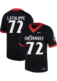 Nolan Latulippe Nike Mens Black Cincinnati Bearcats NIL Football Jersey