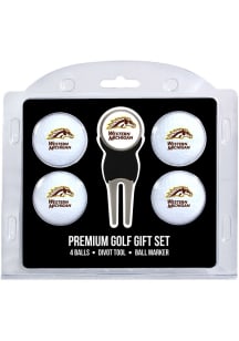 White Western Michigan Broncos Divot Tool 4 Pack Golf Gift Set