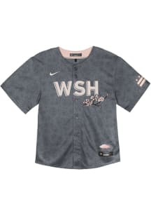 WSHN Tdlr ANTHRACITE City Connect Baseball Jersey