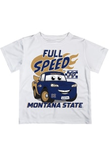 Vive La Fete Montana State Bobcats Toddler White Full Speed Short Sleeve T-Shirt