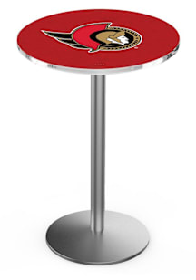Ottawa Senators Stainless Round Base Pub Table