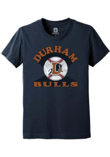 Summit Sportswear Durham Bulls Youth Navy Blue Soft Arch Short Sleeve T-Shirt