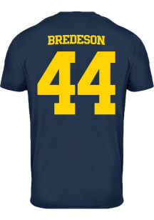 Max Bredeson  Mens Navy Blue Michigan Wolverines Football Name And Number Player T Shirt