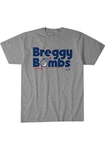 Alex Bregman Chicago Cubs Grey Breggy Bombs Short Sleeve Fashion Player T Shirt