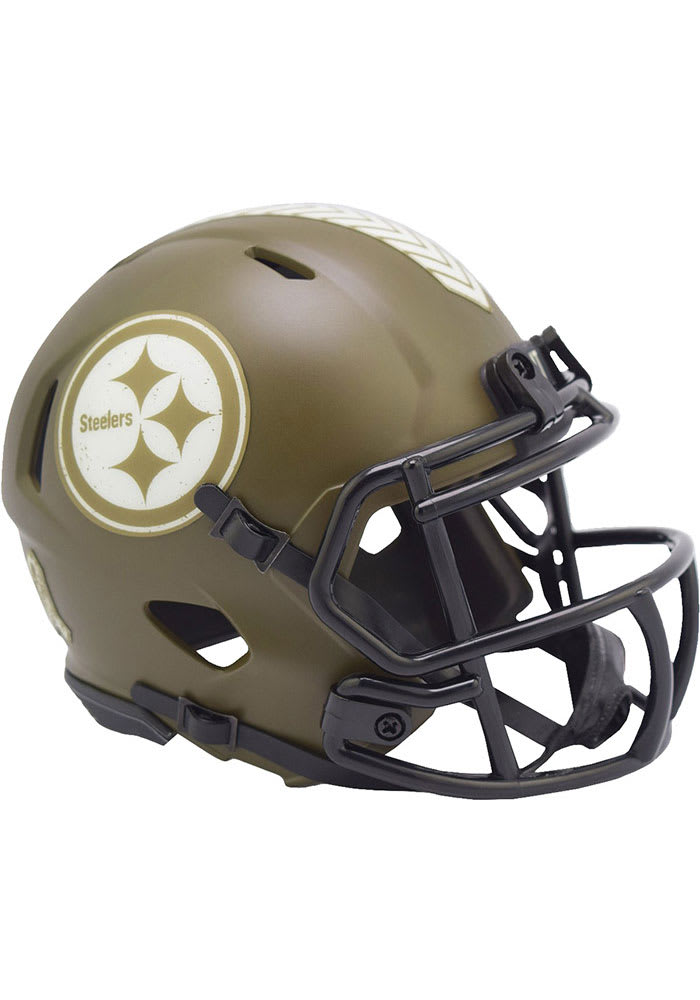 Pittsburgh Steelers SALUTE TO SERVICE Mini Speed Football Helmet