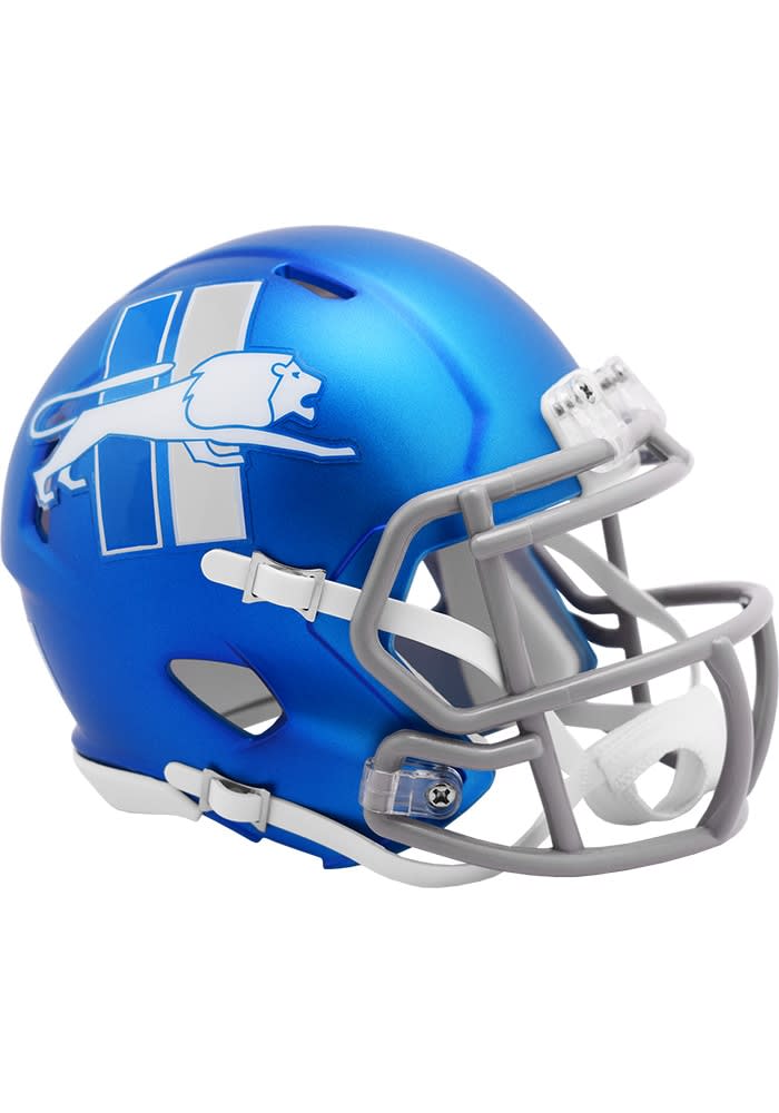 Lions High School Mini Football Helmets Detroit Lions BLUE On