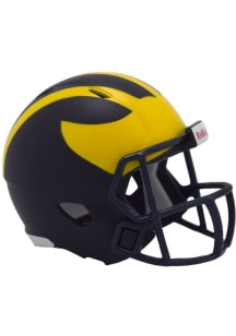 Yellow Michigan Wolverines Speed Pocket Mini Helmet