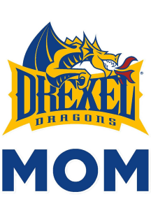 Navy Blue Drexel Dragons Mom Decal