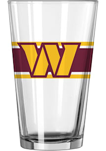 Washington Commanders 16oz Stripe Pint Glass - White