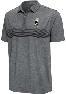Antigua Columbus Crew Mens Charcoal Dashing Short Sleeve Polo