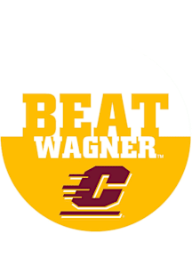 Central Michigan Chippewas BEAT Wagner 3" Button - Maroon