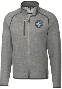 Cutter and Buck New York City FC Mens Grey Mainsail Big and Tall Light Weight Jacket