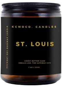 St Louis KCMOCO St. Louis 7oz Brown Candle