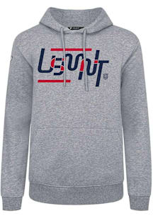 Levelwear USMNT Mens Grey Podium Abstract Long Sleeve Hoodie