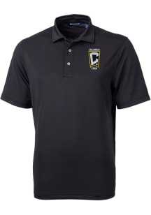 Cutter and Buck Columbus Crew Mens Black Virtue Eco Pique Short Sleeve Polo