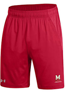 Under Armour Maryland Terrapins Mens Red Tech Vent Shorts
