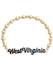 West Virginia Mountaineers Autograph Stretch Womens Bracelet